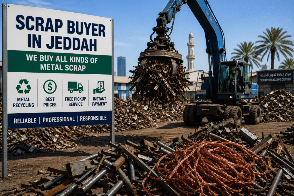 Scrap Buyer in Jeddah collecting and recycling metal scrap materials